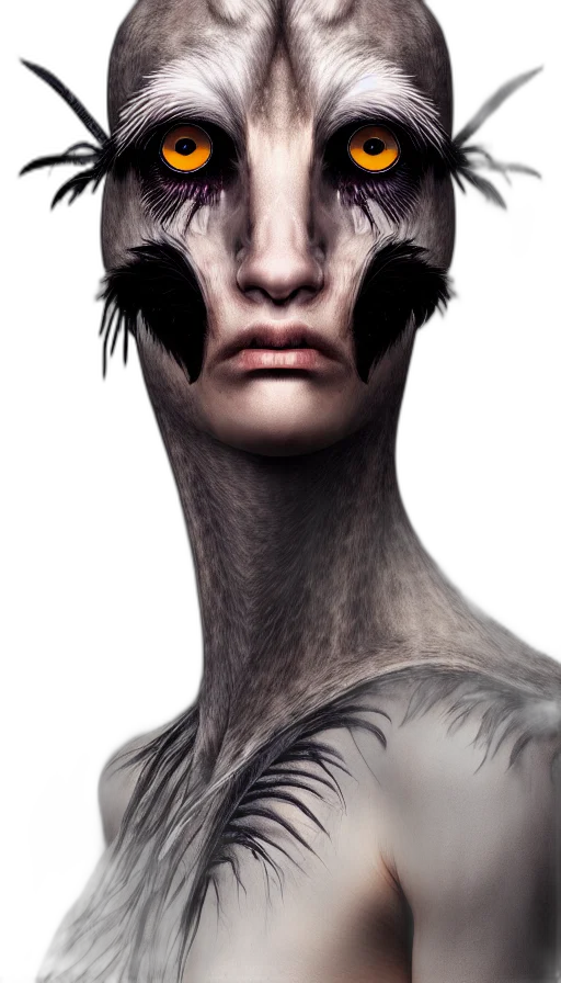 mask, creature, face, hair transparent PNG cut-out