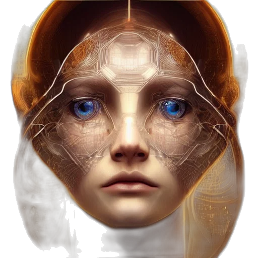 face, mask, robot, crown transparent PNG cut-out