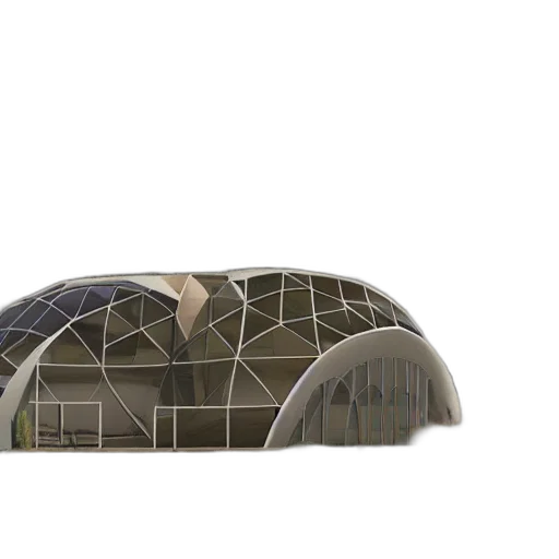 car, building, 3d render, concept art transparent PNG cut-out