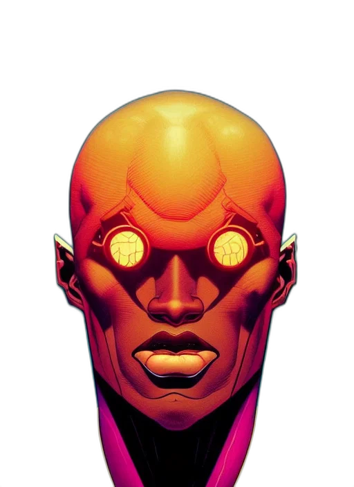 mask, face, robot, creature transparent PNG cut-out