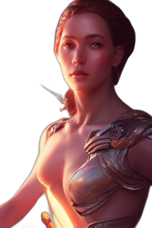 sword, jewelry, face, dress transparent PNG cut-out