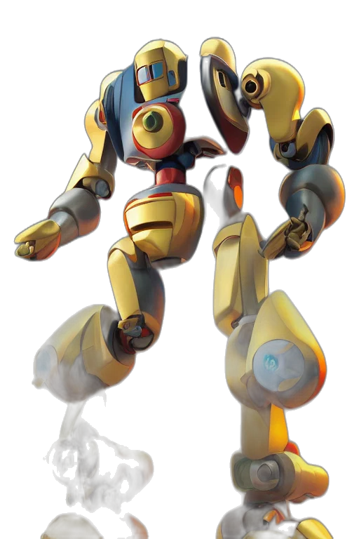 robot, weapon, concept art, 3d render transparent PNG cut-out