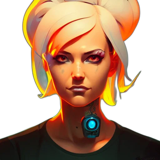 staff, face, hair, concept art transparent PNG cut-out