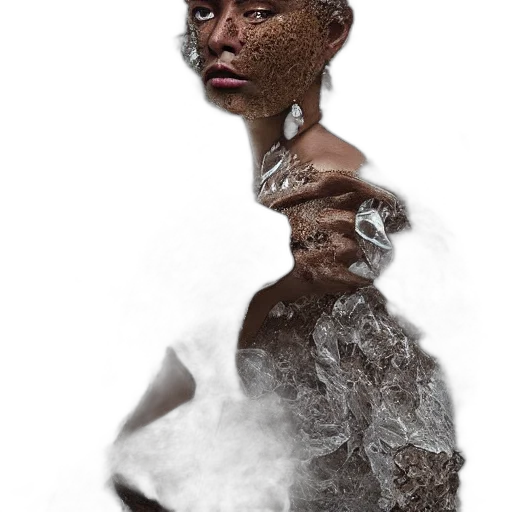 face, mask, creature, hair transparent PNG cut-out