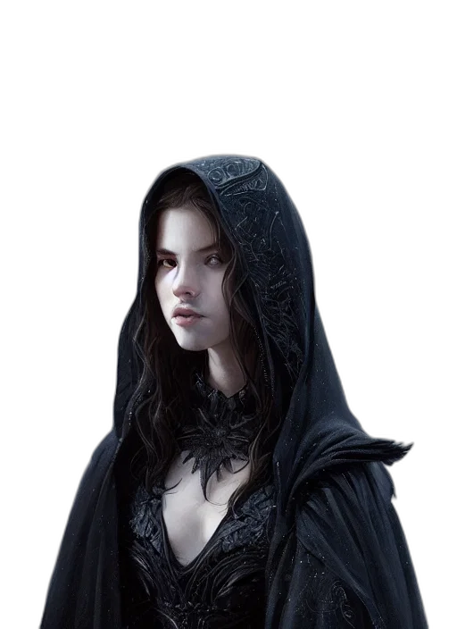 dress, jacket, jewelry, mask transparent PNG cut-out