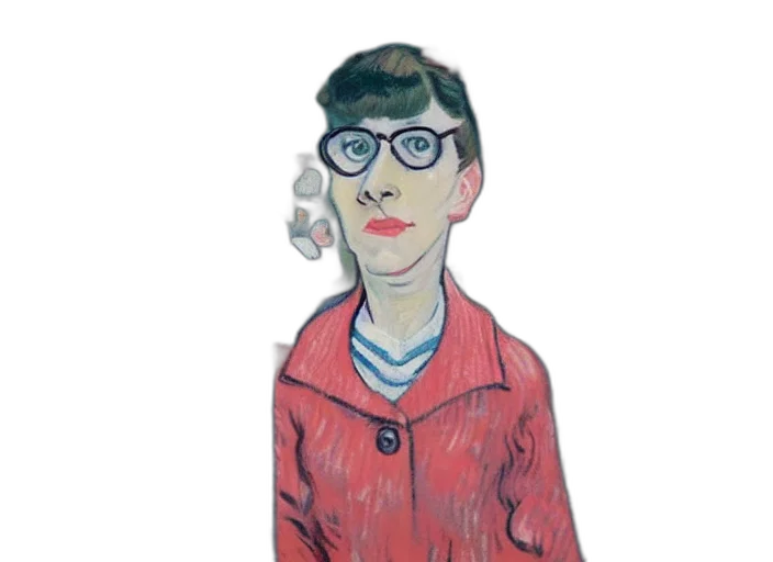 jacket, staff, face, dress transparent PNG cut-out