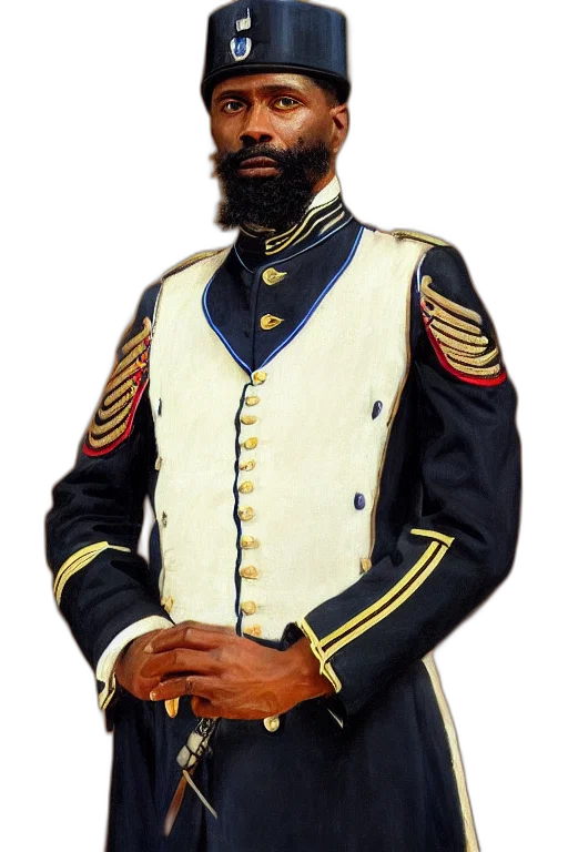 jacket, staff, hat, face transparent PNG cut-out