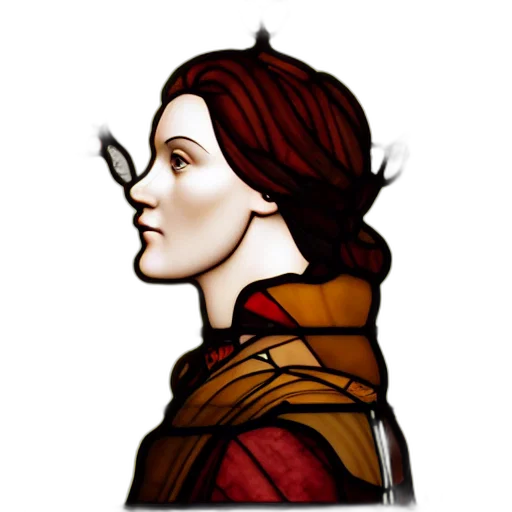 face, crown, staff, fantasy art transparent PNG cut-out