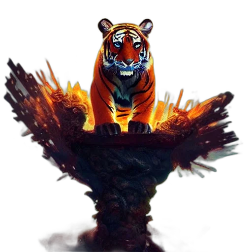 animal, creature, crown, concept art transparent PNG cut-out