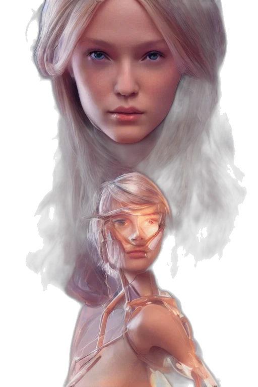 face, mask, crown, robot transparent PNG cut-out