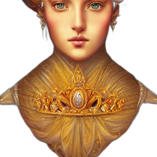 crown, jewelry, face, staff transparent PNG cut-out