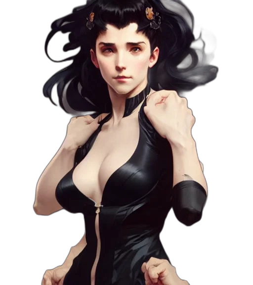 dress, concept art, fantasy art, comic book art transparent PNG cut-out