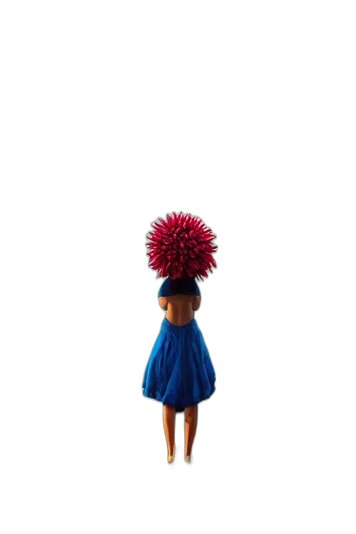 hat, dress, hair, flower transparent PNG cut-out