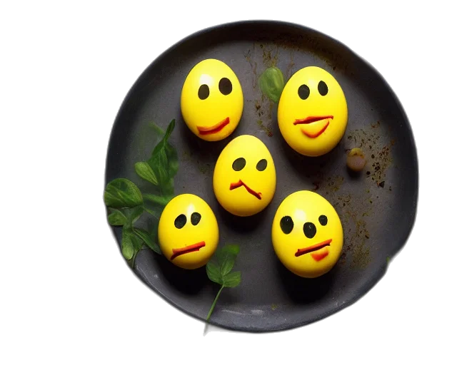 food, eggs, happy, faces transparent PNG cut-out
