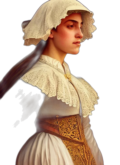 staff, hat, face, dress transparent PNG cut-out
