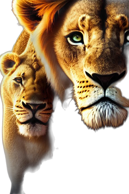 animal, crown, jewelry, photorealistic transparent PNG cut-out