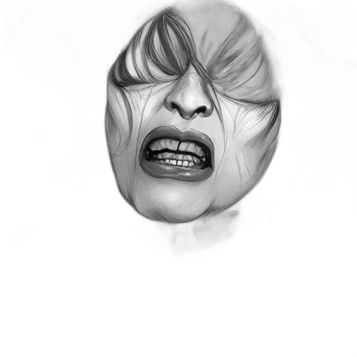 face, mask, creature, hair transparent PNG cut-out