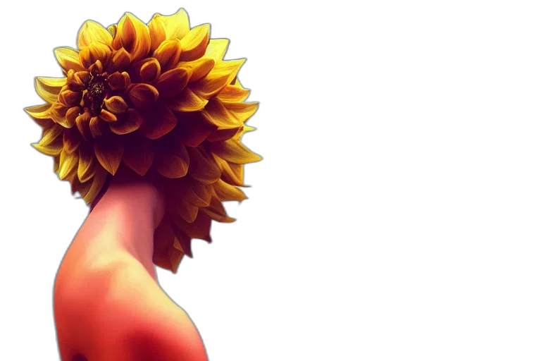 flower, crown, dress, hair transparent PNG cut-out