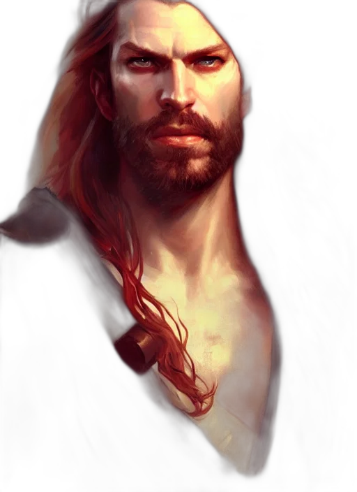 sword, face, fantasy art, photorealistic transparent PNG cut-out