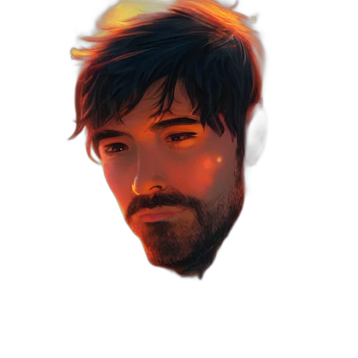 face, mask, hair, creature transparent PNG cut-out