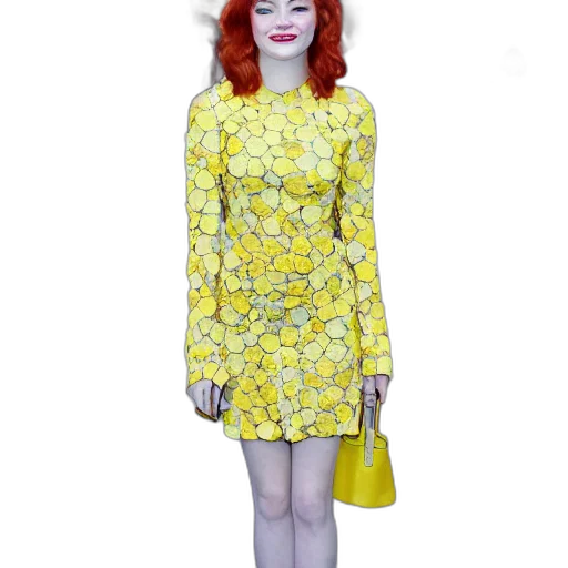 dress, face, photorealistic, cartoon transparent PNG cut-out