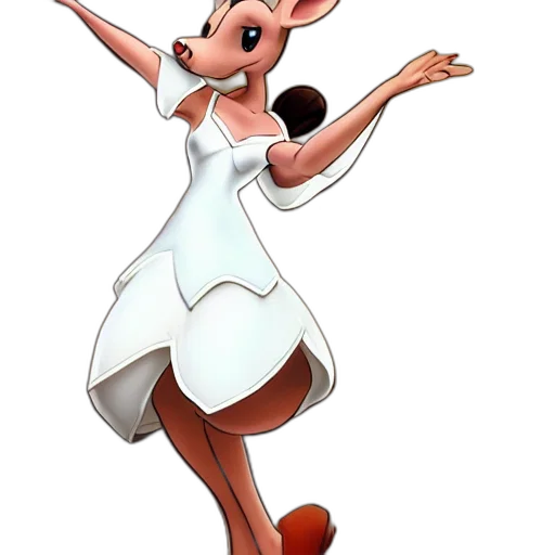 dress, animal, concept art, 3d render transparent PNG cut-out