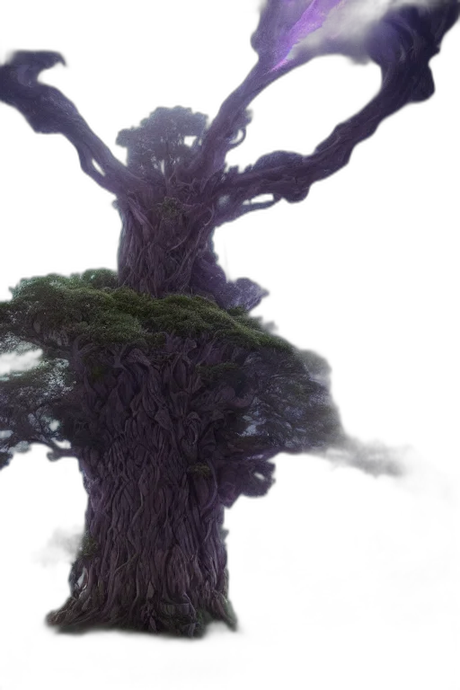 tree, hair, creature, dragon transparent PNG cut-out