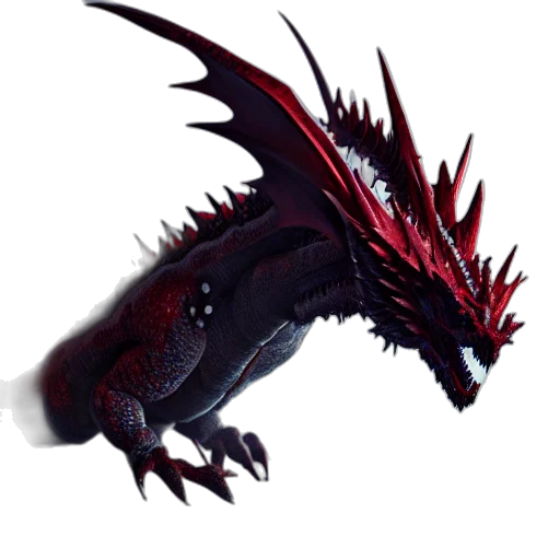 dragon, creature, staff, animal transparent PNG cut-out