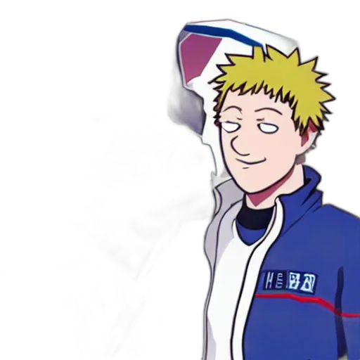 jacket, staff, creature, face transparent PNG cut-out