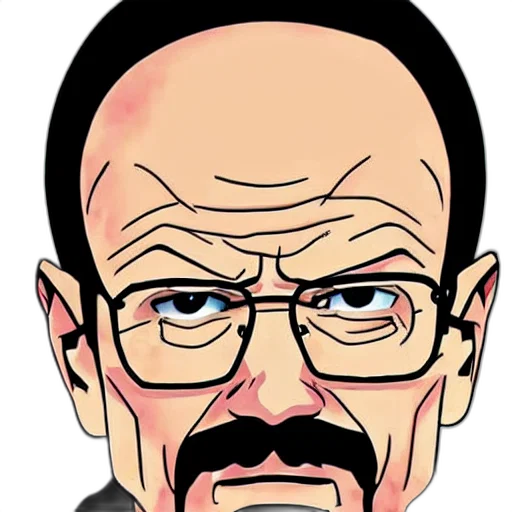 face, cartoon, comic book art, concept art transparent PNG cut-out