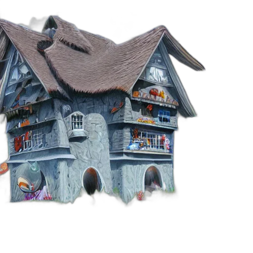 building, 3d render, concept art, photorealistic transparent PNG cut-out