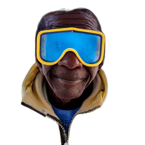 face, mask, jacket, hat transparent PNG cut-out