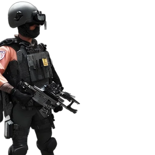 weapon, concept art, 3d render, cyberpunk transparent PNG cut-out