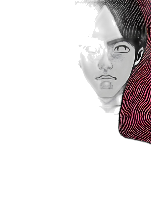 mask, face, creature, jacket transparent PNG cut-out