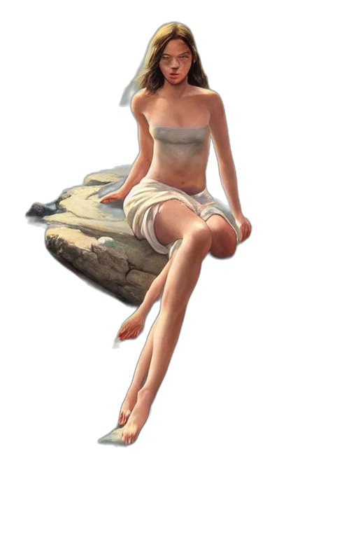dress, staff, jewelry, concept art transparent PNG cut-out