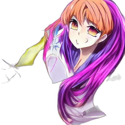 staff, hair, weapon, flower transparent PNG cut-out