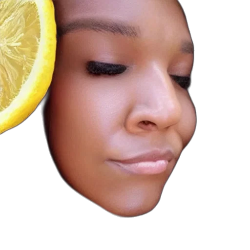 face, mask, food, photorealistic transparent PNG cut-out