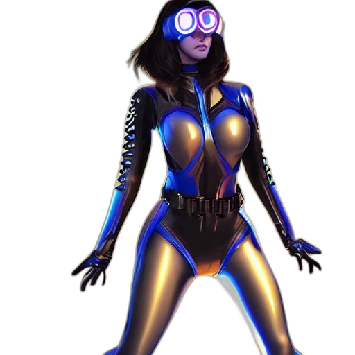 robot, mask, concept art, 3d render transparent PNG cut-out
