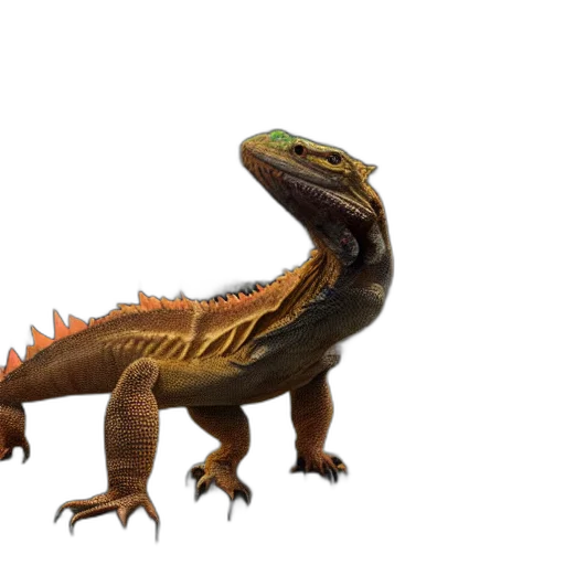dragon, animal, creature, staff transparent PNG cut-out