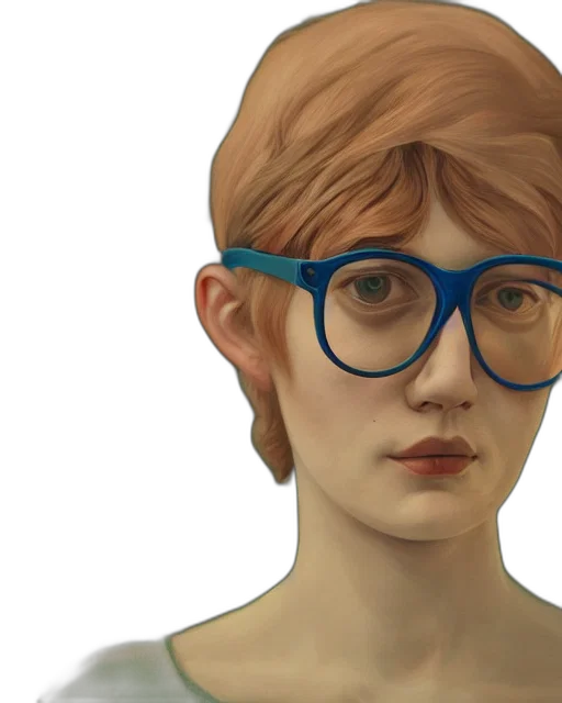 face, 3d render, photorealistic, concept art transparent PNG cut-out