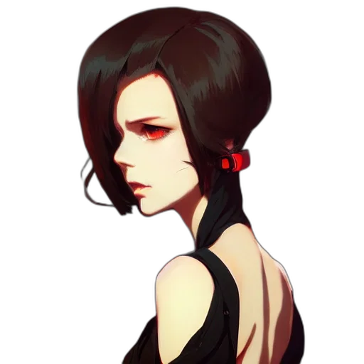 face, dress, hair, jewelry transparent PNG cut-out