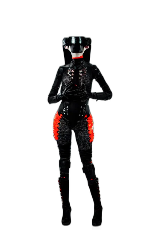 mask, robot, creature, jacket transparent PNG cut-out