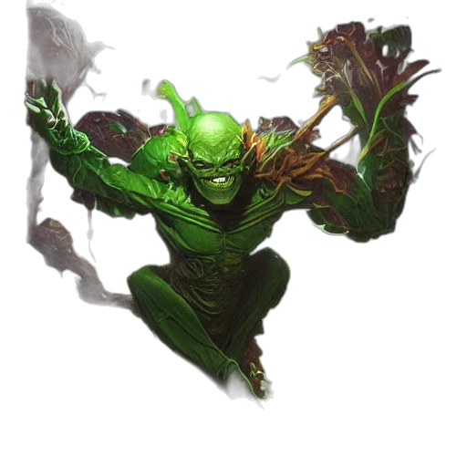 creature, staff, mask, dragon transparent PNG cut-out