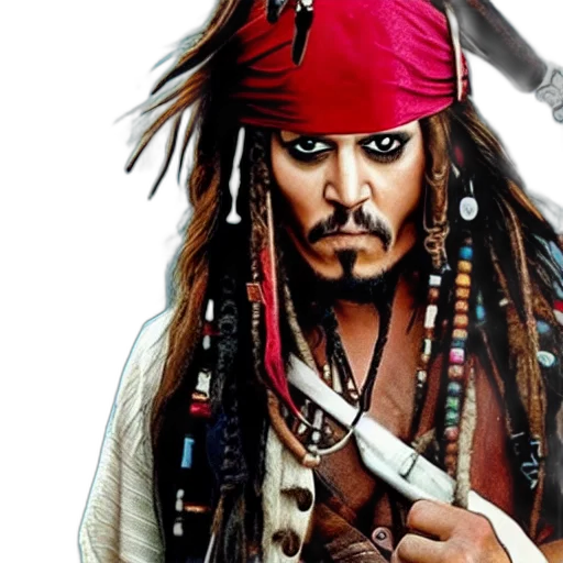 staff, photorealistic, jack, sparrow transparent PNG cut-out