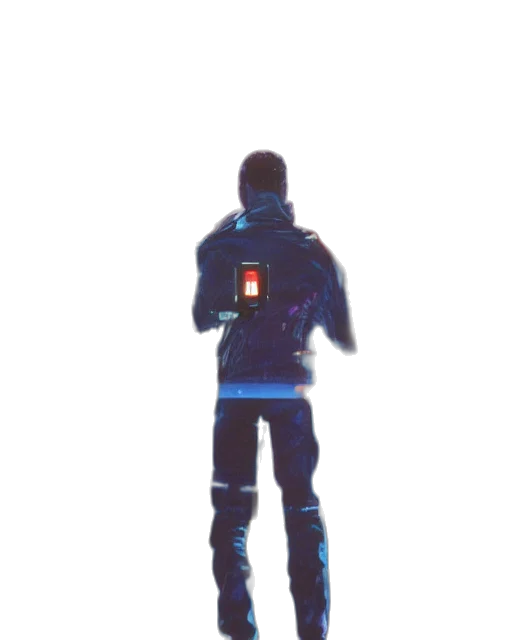 jacket, robot, staff, bottle transparent PNG cut-out