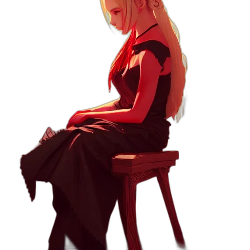 dress, crown, staff, face transparent PNG cut-out