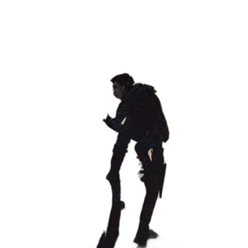staff, jacket, robot, weapon transparent PNG cut-out