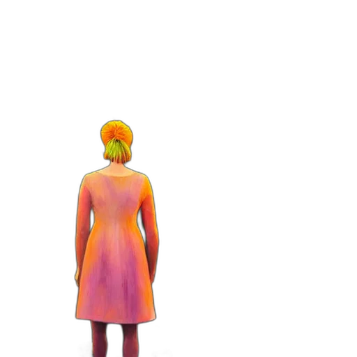dress, jacket, creature, hat transparent PNG cut-out