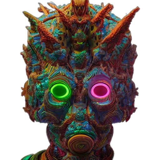 mask, face, staff, creature transparent PNG cut-out