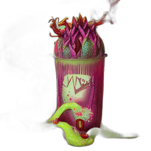 dragon, bottle, food, staff transparent PNG cut-out